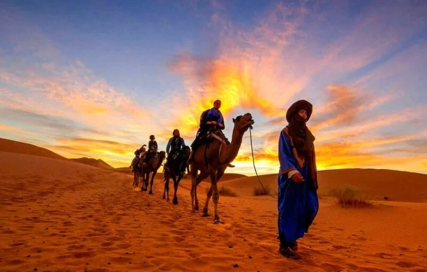 Escursione in cammello a Merzouga e notte nel deserto