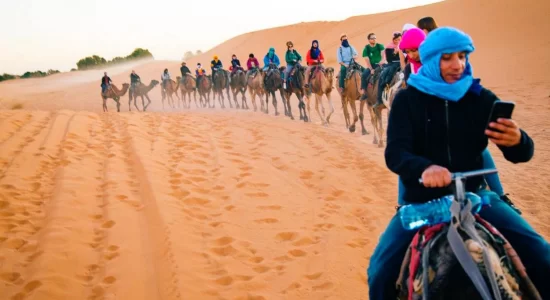 Tourists in Morocco